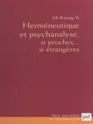 cover image of Herméneutique et psychanalyse